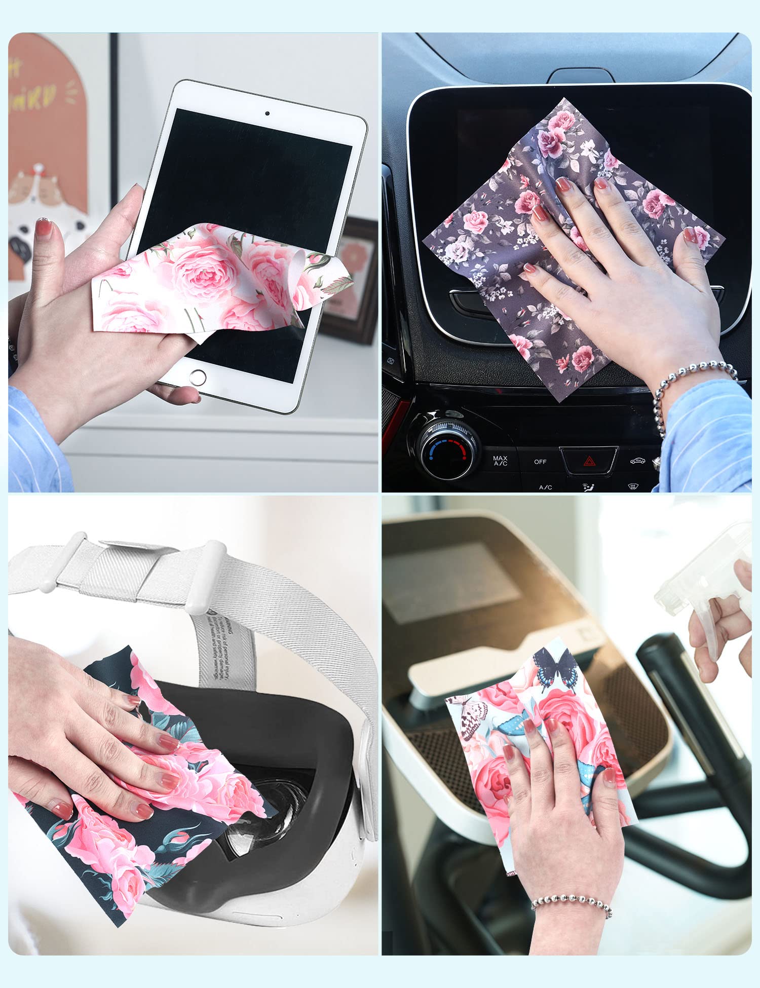 BszykzDXI square-shaped cloth for quick wipe of glasses and gadgets.