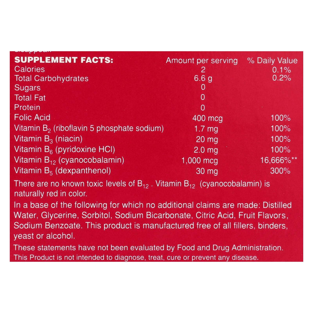 B Total Sublingual B12 dropper image highlighting easy sublingual intake.
