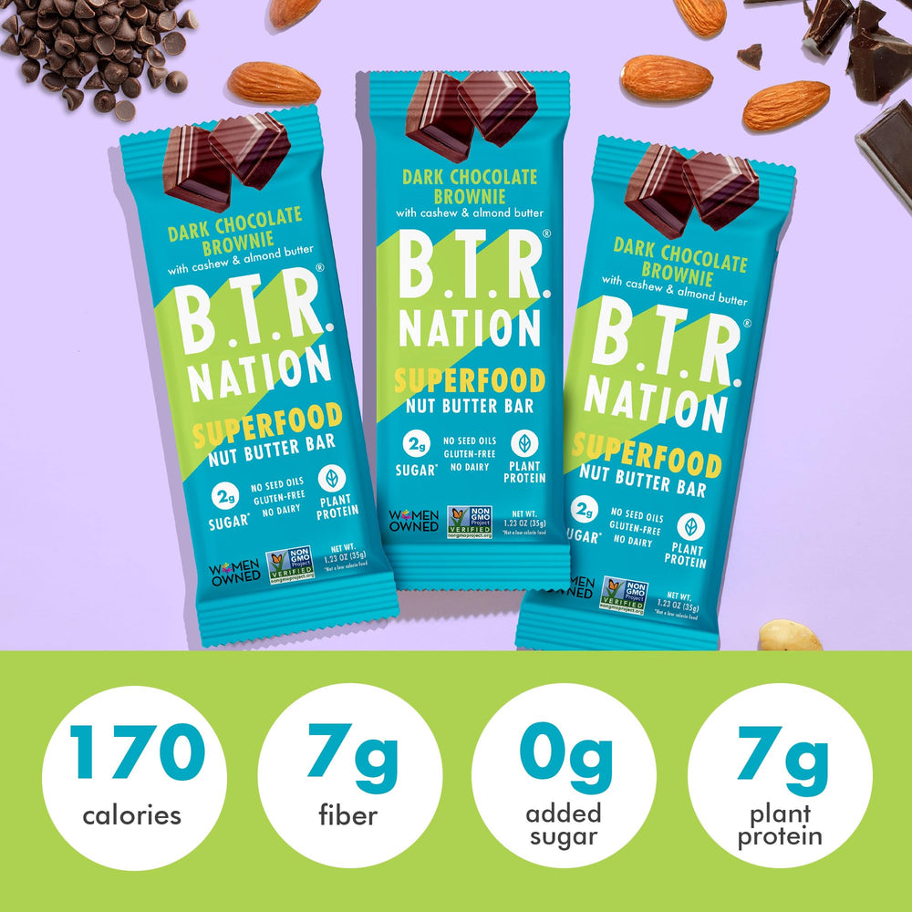 B.T.R Nation Keto Superfood Bar clean-label, allergen-friendly nutrition.