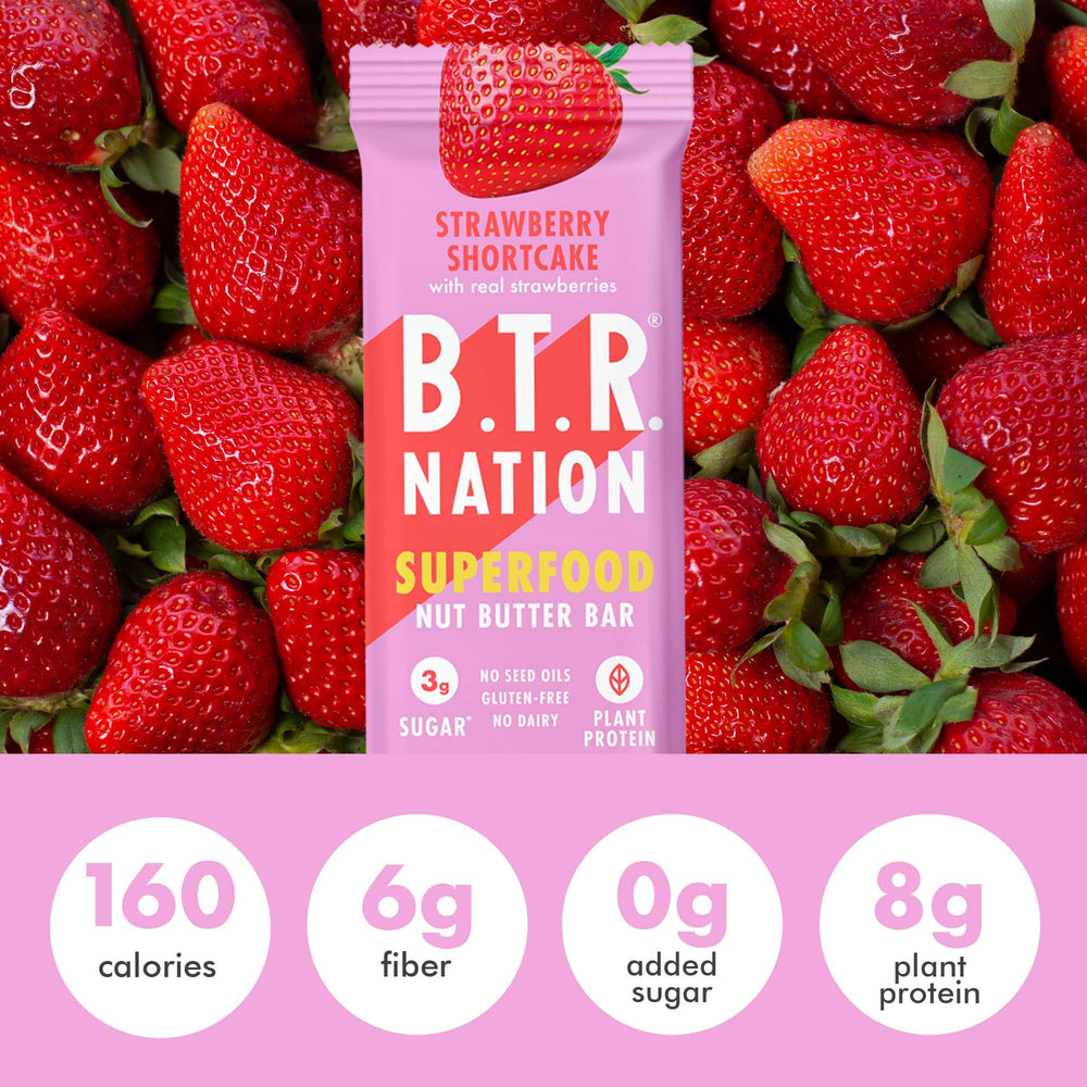 Nutrition facts emphasize keto-friendly profile for B.T.R. Nation bar.