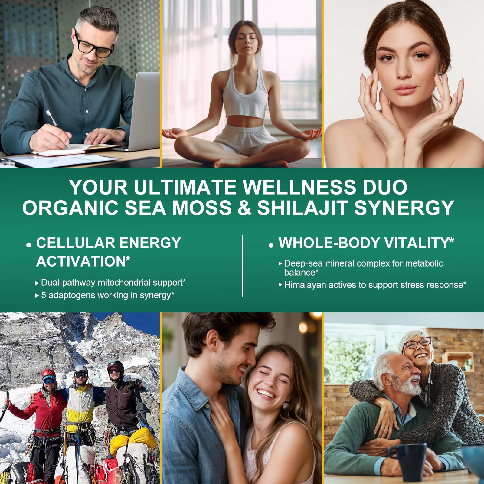 Bualle ginger shilajit capsules close-up suggesting energy and vitality support