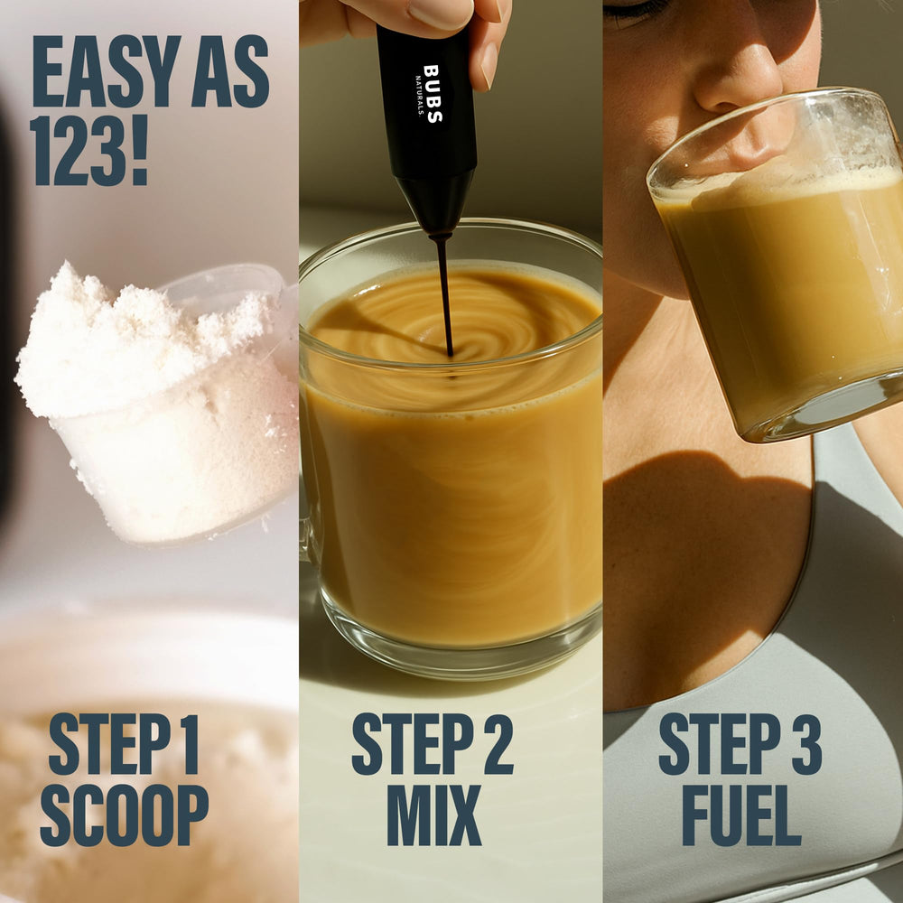 BUBS Naturals MCT Oil Powder in a smoothie adds texture and energy.
