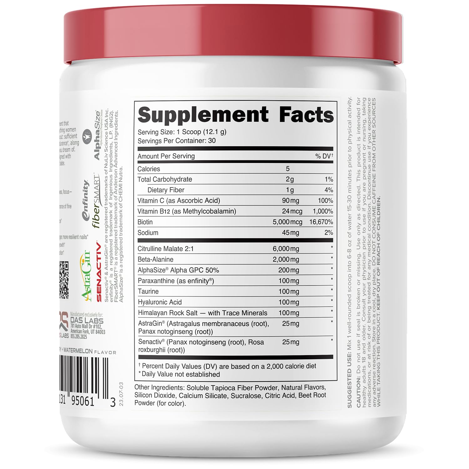 Bucked Up Babe women-focused pre-workout powder for sustained energy and clarity.