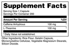 Bucked Up Caffeine with L-Theanine capsules ready for daily use and convenience.