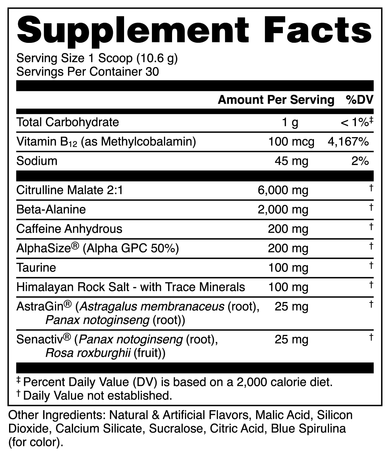 Bucked Up preworkout scoop closeup shows texture and citrulline focus for workouts.