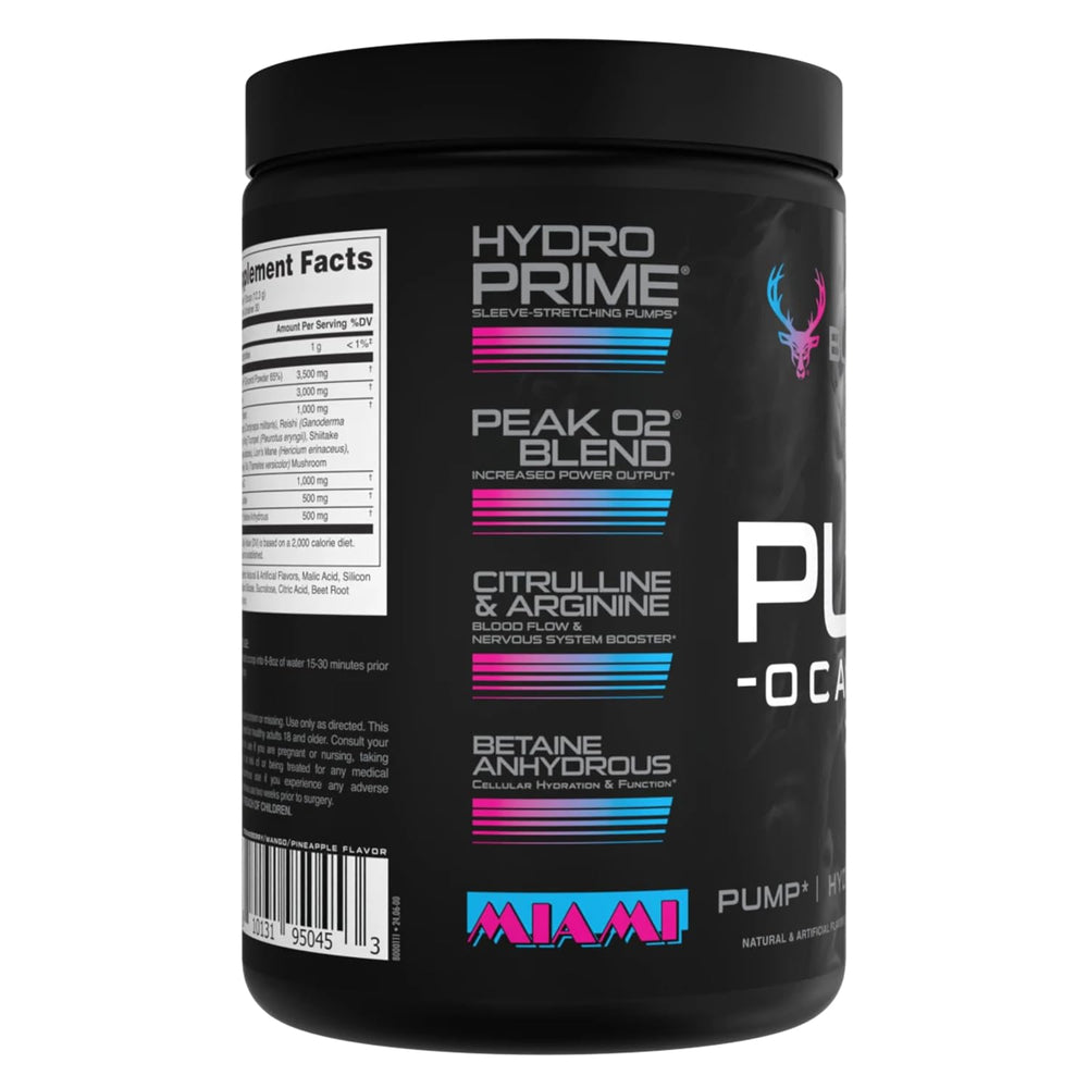 Bucked Up Pump-ocalypse glass with dissolving powder for hydration and endurance.