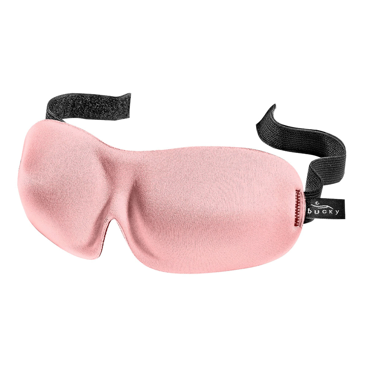 Bucky 40 Blinks eye mask in peony pink blocks light for travel.