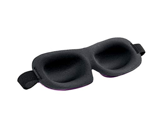 Bucky navy eye mask close-up fabric, soft interlock for all-night wear