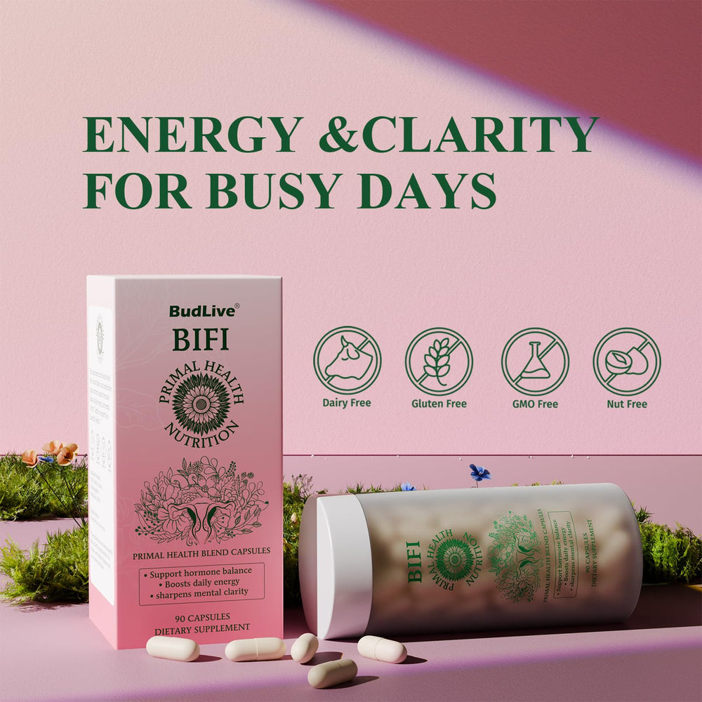 BudLive Beef Organ Bottle; easy daily two-capsule routine.