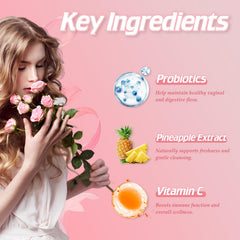 Two BudLive gummies daily for balanced vaginal pH and gut health.