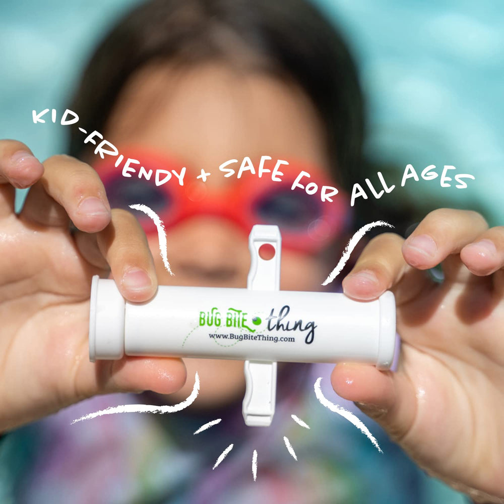 Travel-ready BUG BITE THING tool in a compact form for outdoor adventures