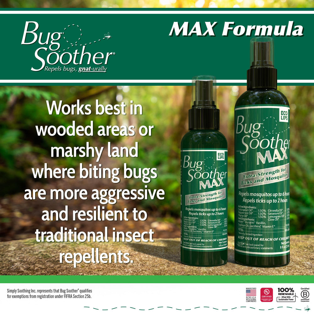 Bug Soother MAX in backyard for family-friendly pest relief.