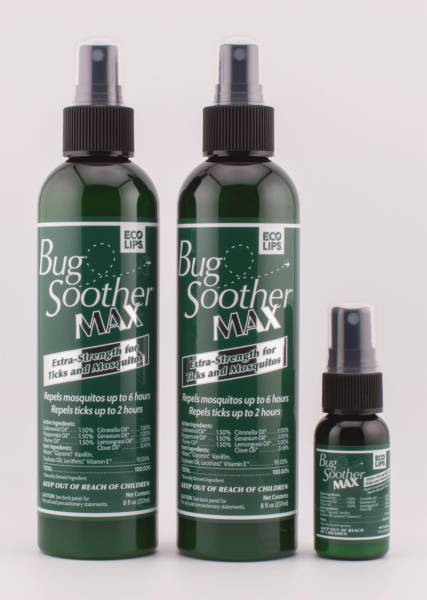 Bug Soother MAX natural blend with herbaceous aroma.