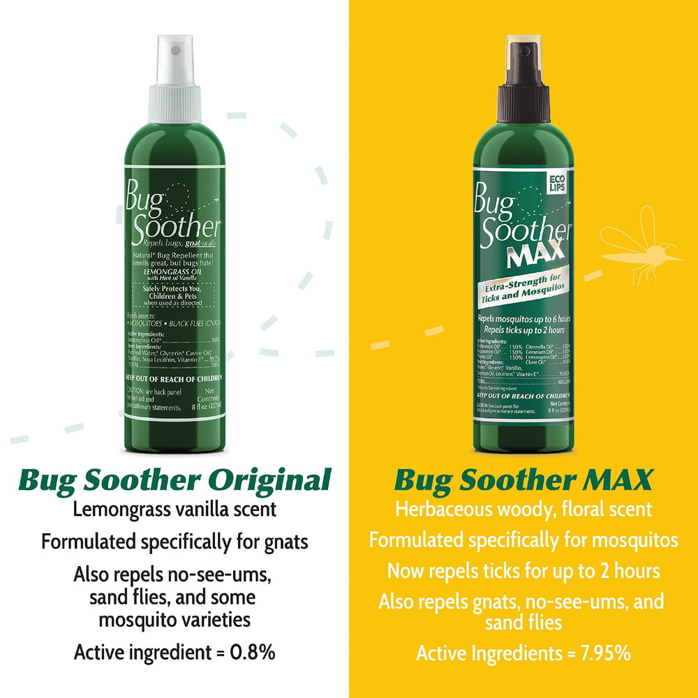 Bug Soother MAX tick deterrent supports safer hiking adventures.