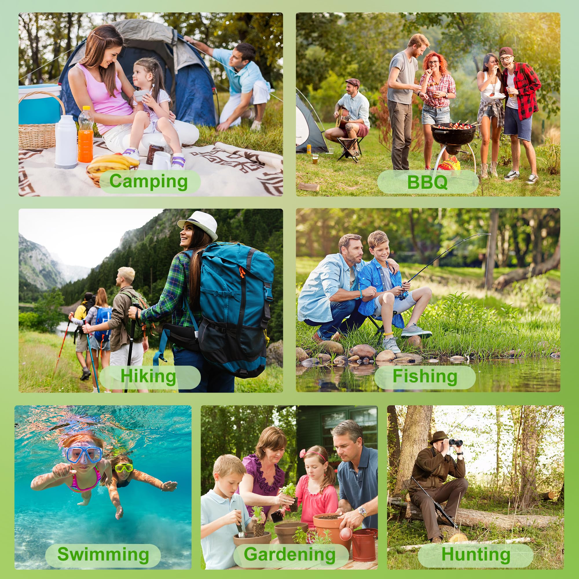 BuggyBands 24-pack color variety supports rotating styles outdoors.