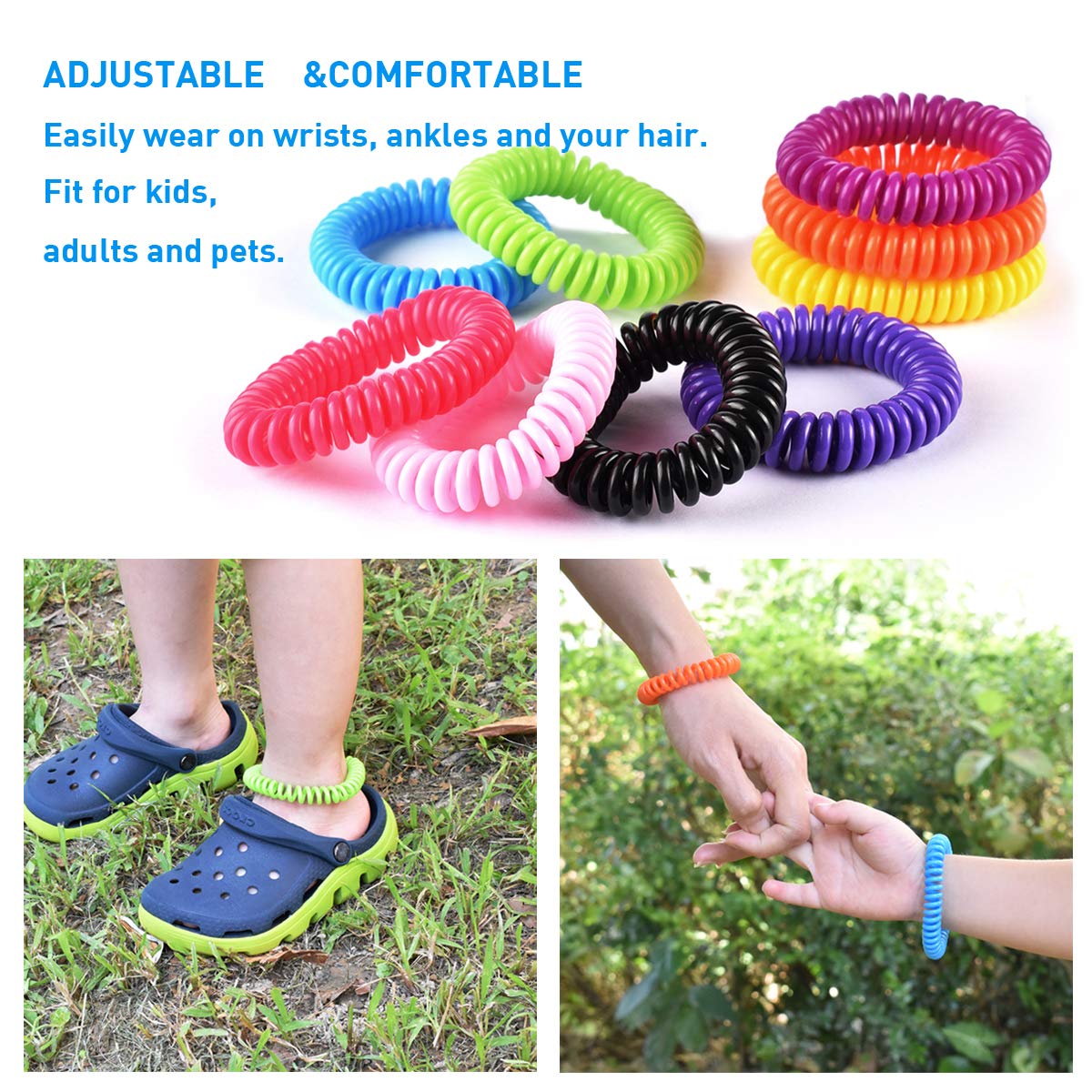 BuggyBands adjustable fit suitable for kids, adults, and pets during activities