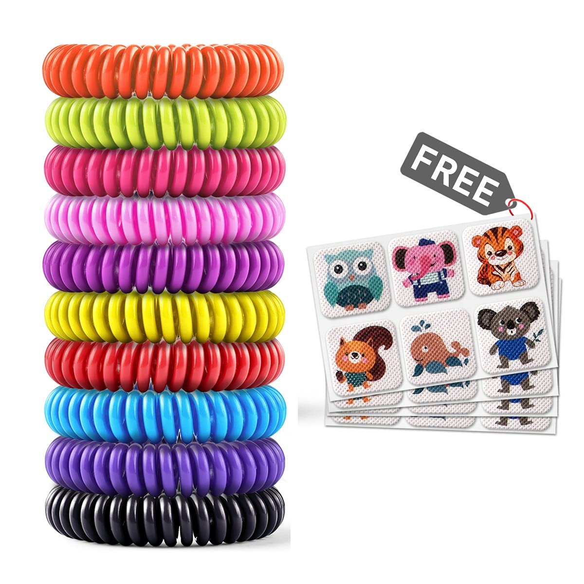 BuggyBands mosquito bracelets 20-pack for outdoor protection and easy wear