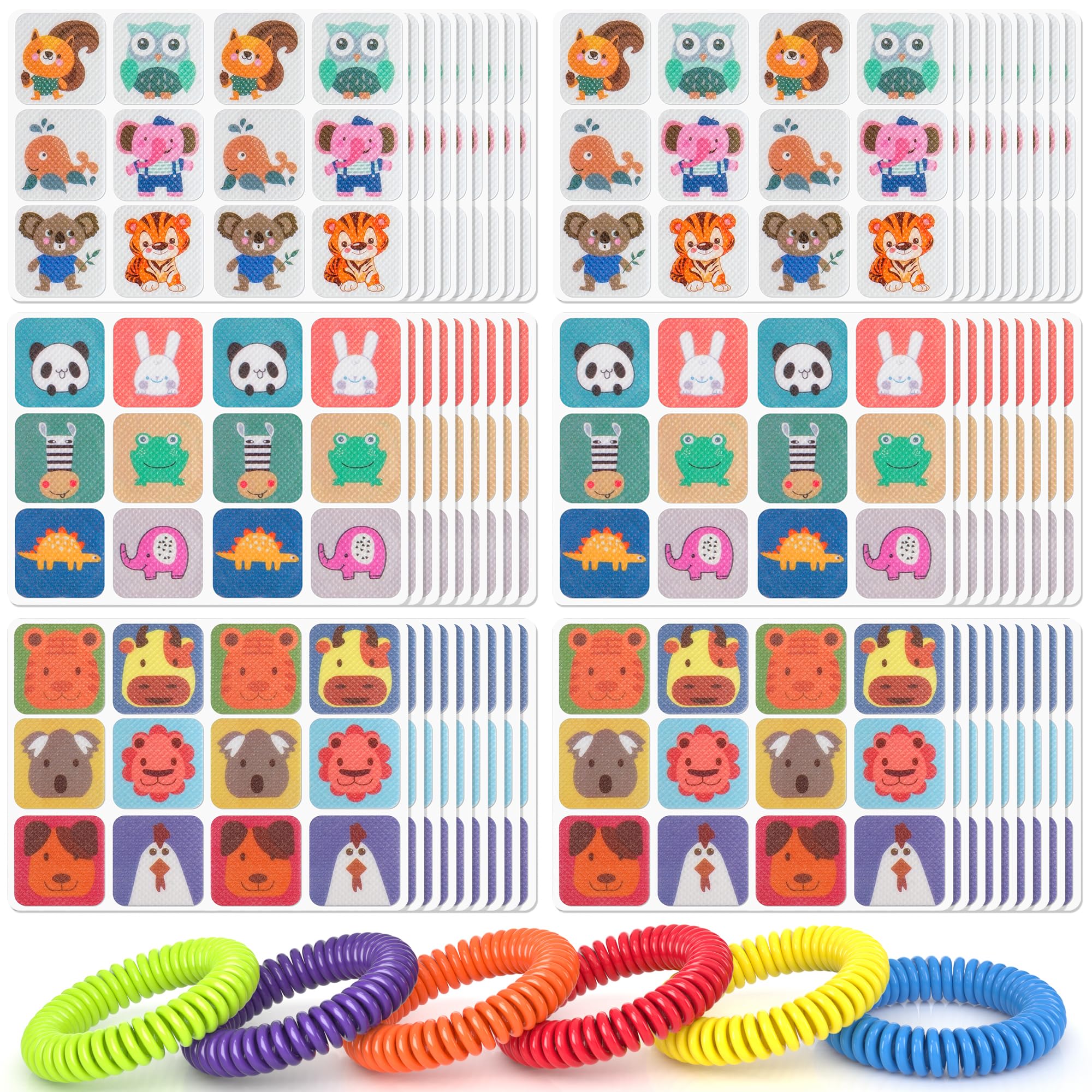 BuggyBands mosquito sticker pack with kids, plant-based protection on skin.