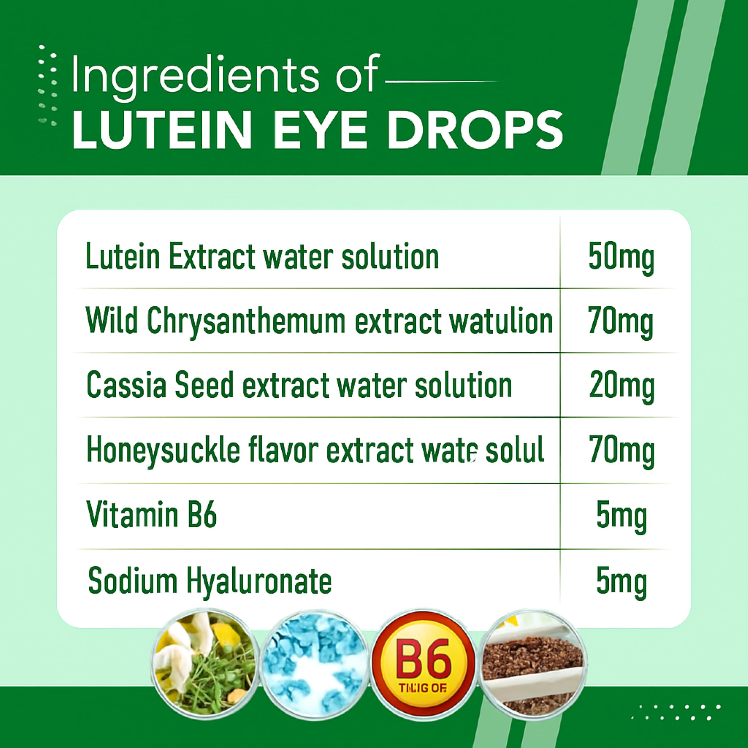 BUIE Lutein Eye Drops wild-chrysanthemum component for soothing refreshment