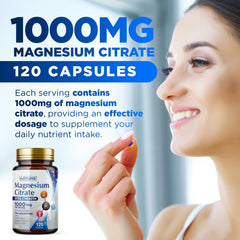 Front label of Built By Nature Magnesium Citrate with vegan and gluten-free cues