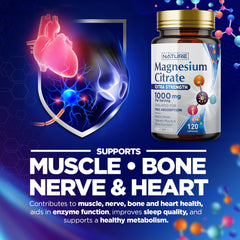 Pouring bottle of Built By Nature Magnesium Citrate for easy daily dosing