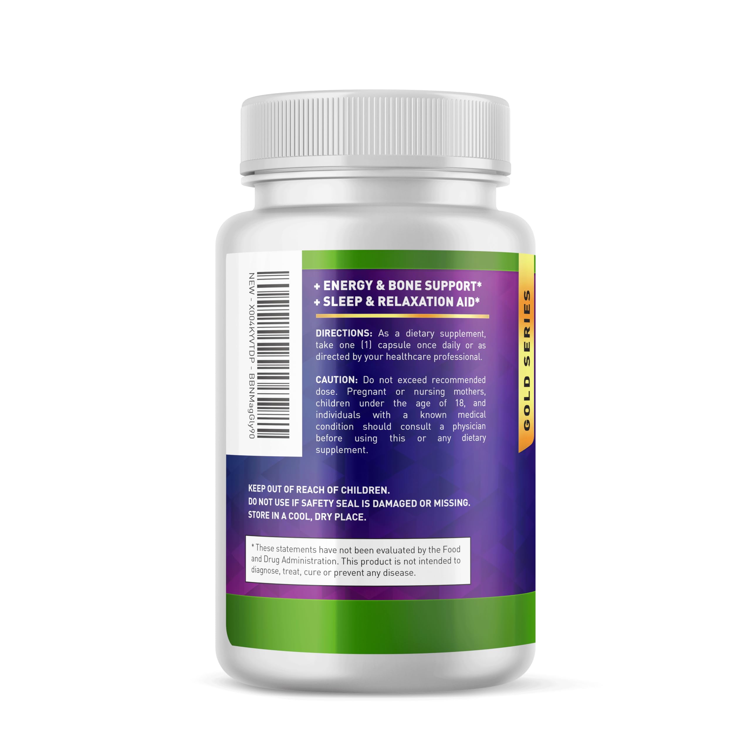 Built By Nature Magnesium Glycinate sleep support visual suggesting calm nights