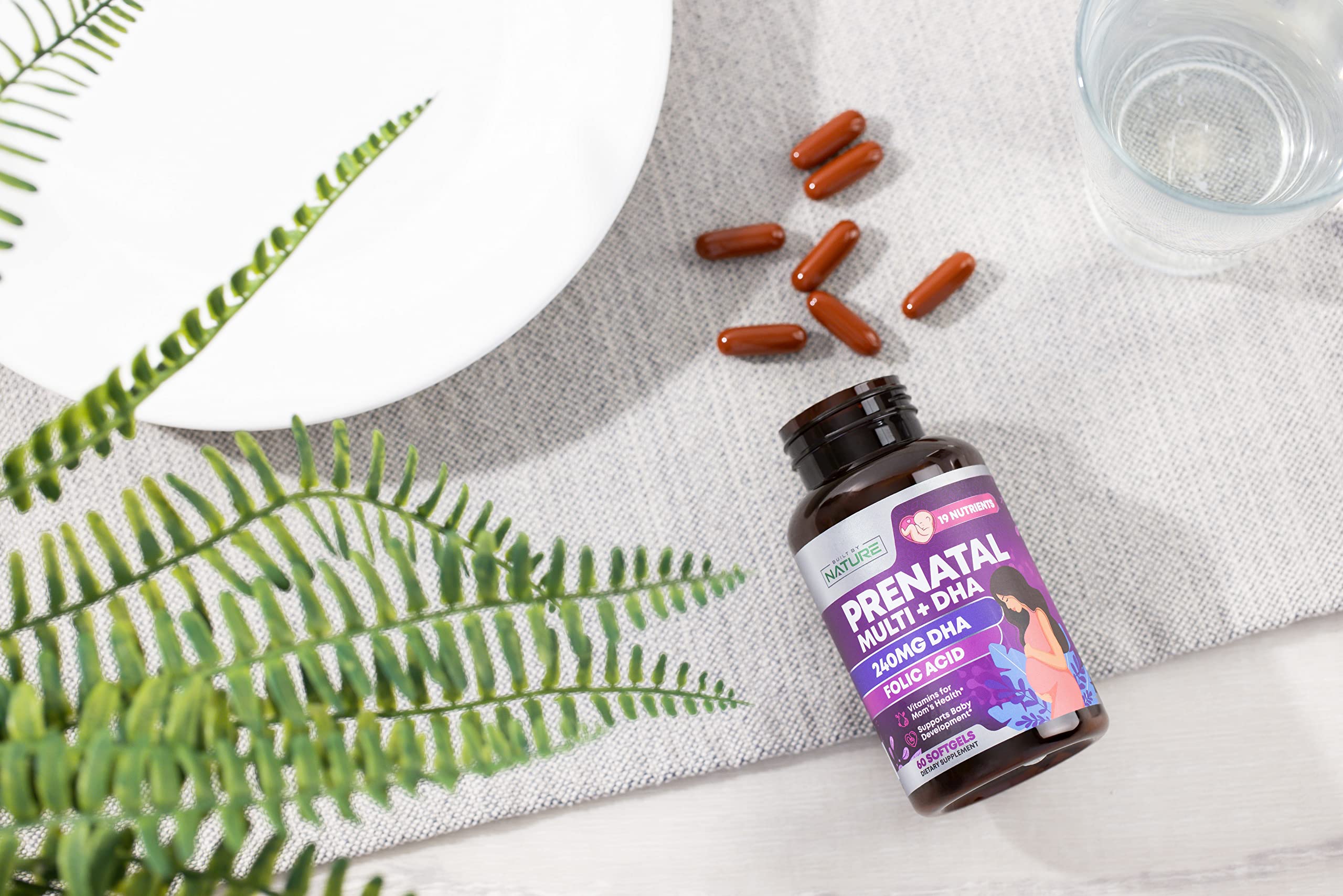 Built by Nature Prenatal daily-use packaging for simple routine.