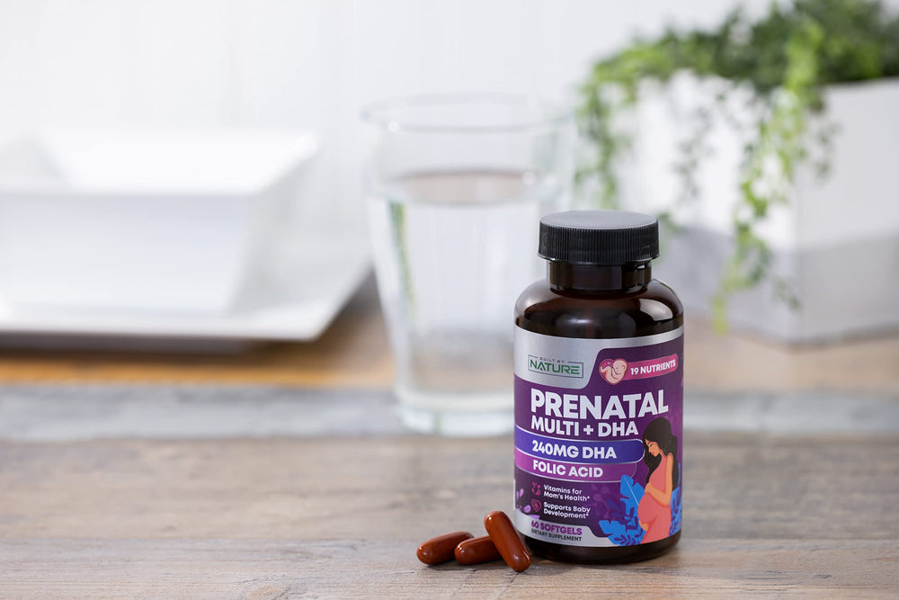 Built by Nature Prenatal digestibility friendly softgels for support.