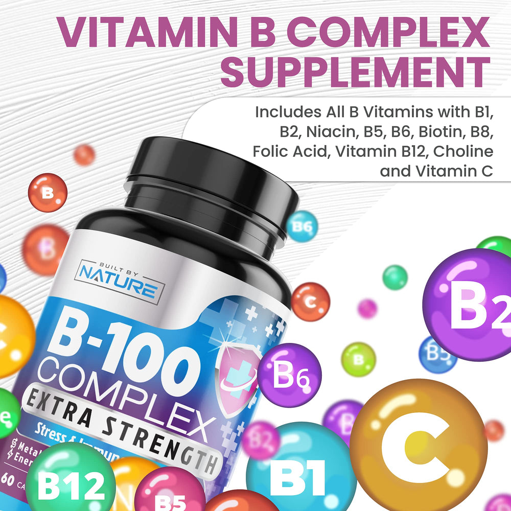 Vitamin C boost image suggests added immune support from Built By Nature Super B Complex.