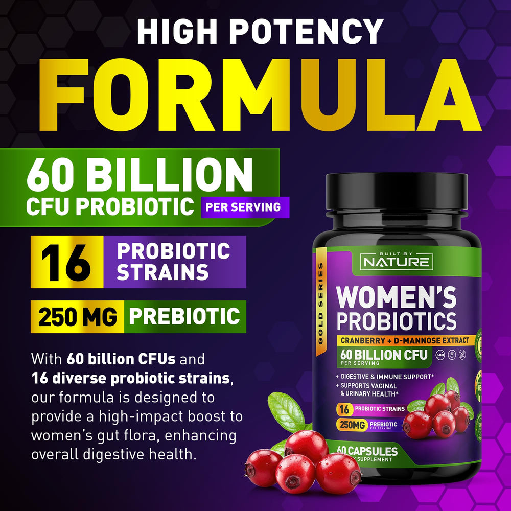 Cranberry and D-Mannose accompaniment with the probiotic for urinary tract support