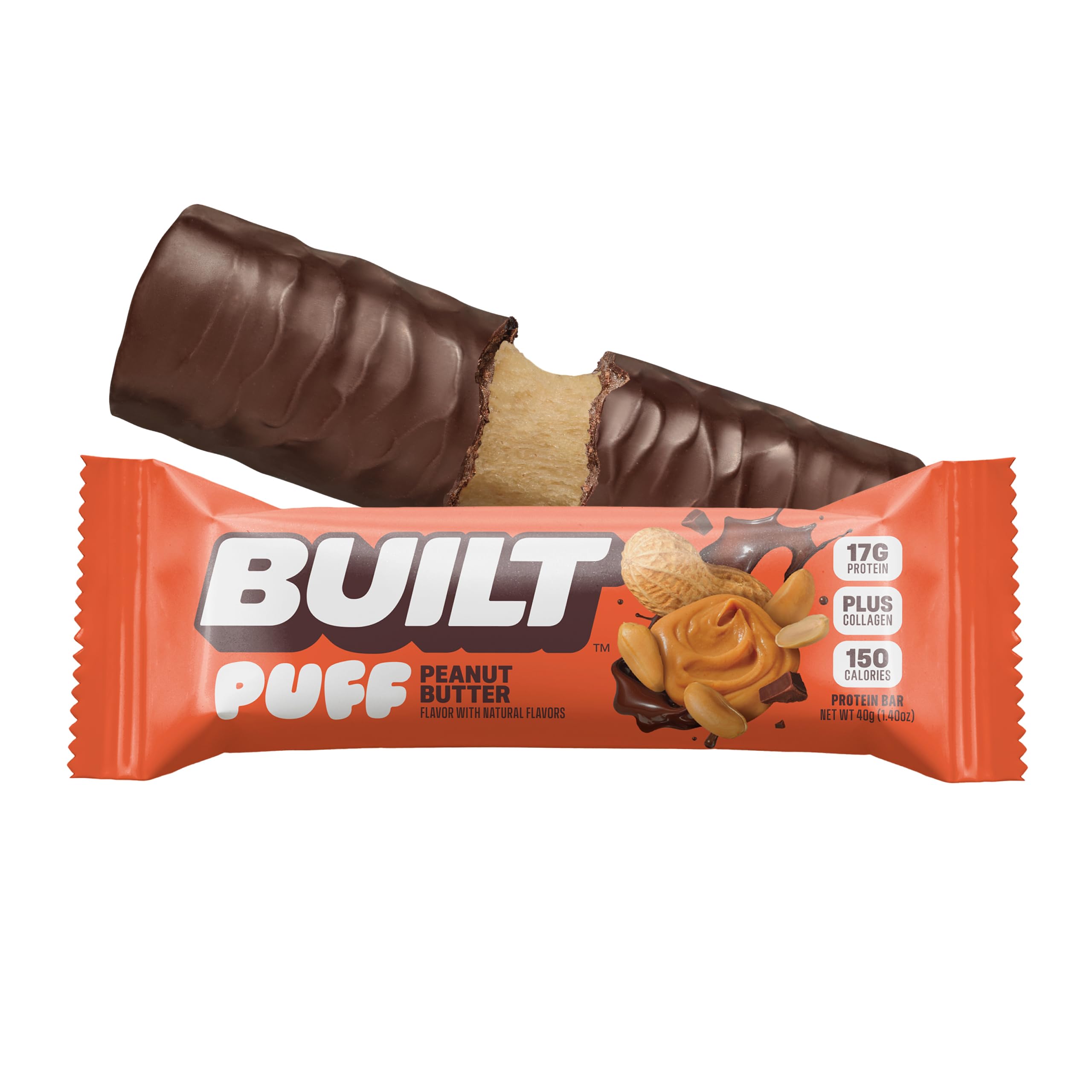 Close-up of Built Bar Puffs bar held by hand