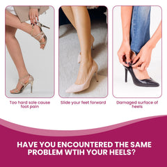 3/4 length design fits open-toe and strappy heels discreetly