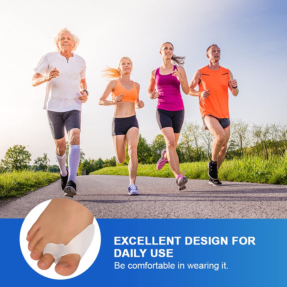 Bukihome gel shield protects bunions during walking.