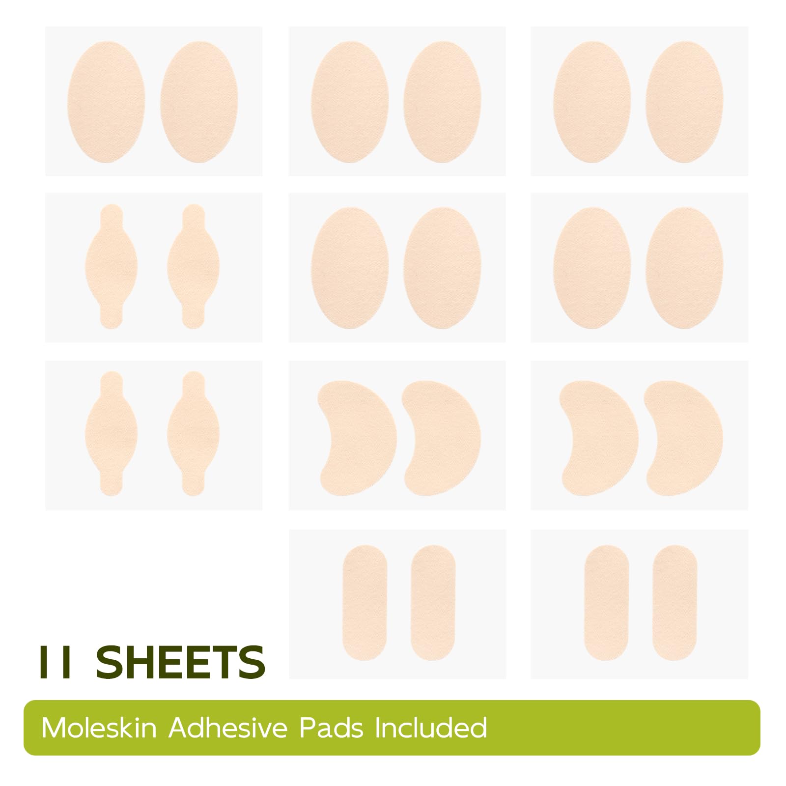 Varied Bukihome shapes cover toes and heels for versatile use