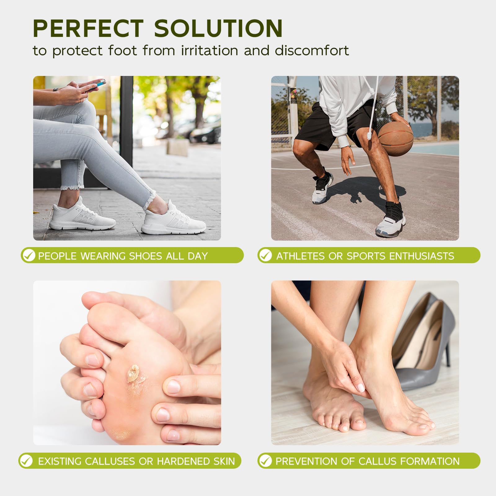 Breathable Bukihome padding cushions the foot without bulk