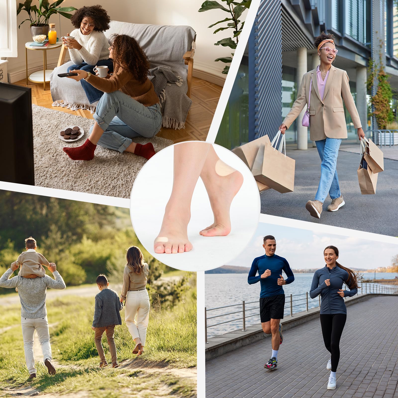 Adhesive Bukihome pads stay in place during walking and work