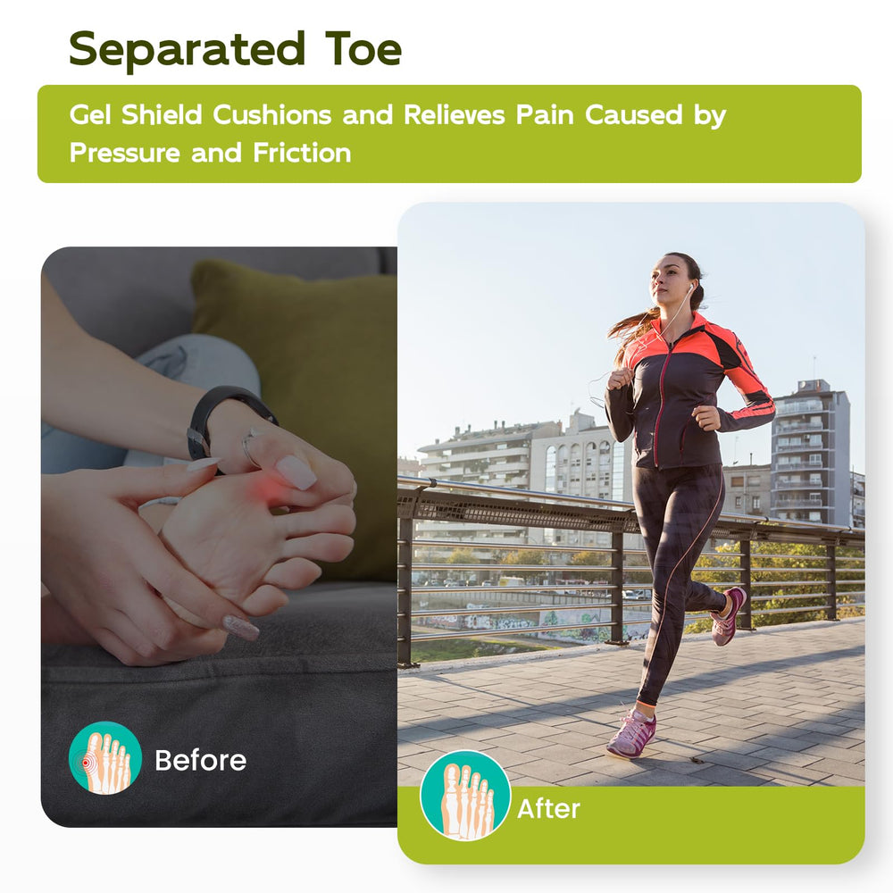 Bukihome toe protectors packaging and usage guide photo