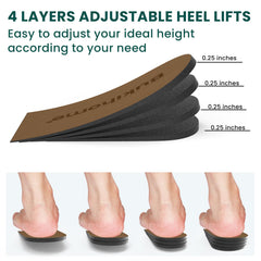 Bukihome U-shape heel pad design fits securely inside most shoes