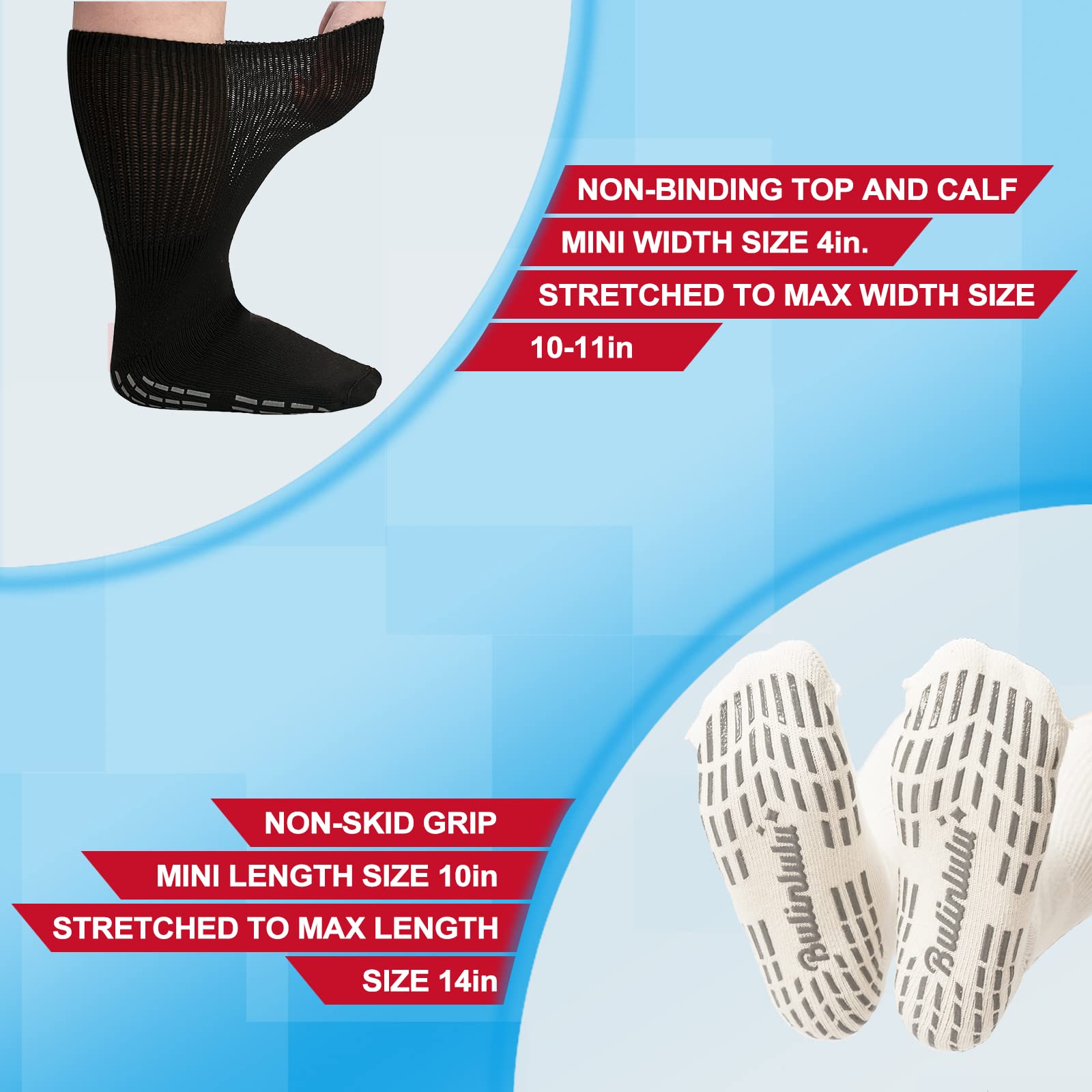 Bulinlulu cast socks, foot coverage for casts and swollen feet