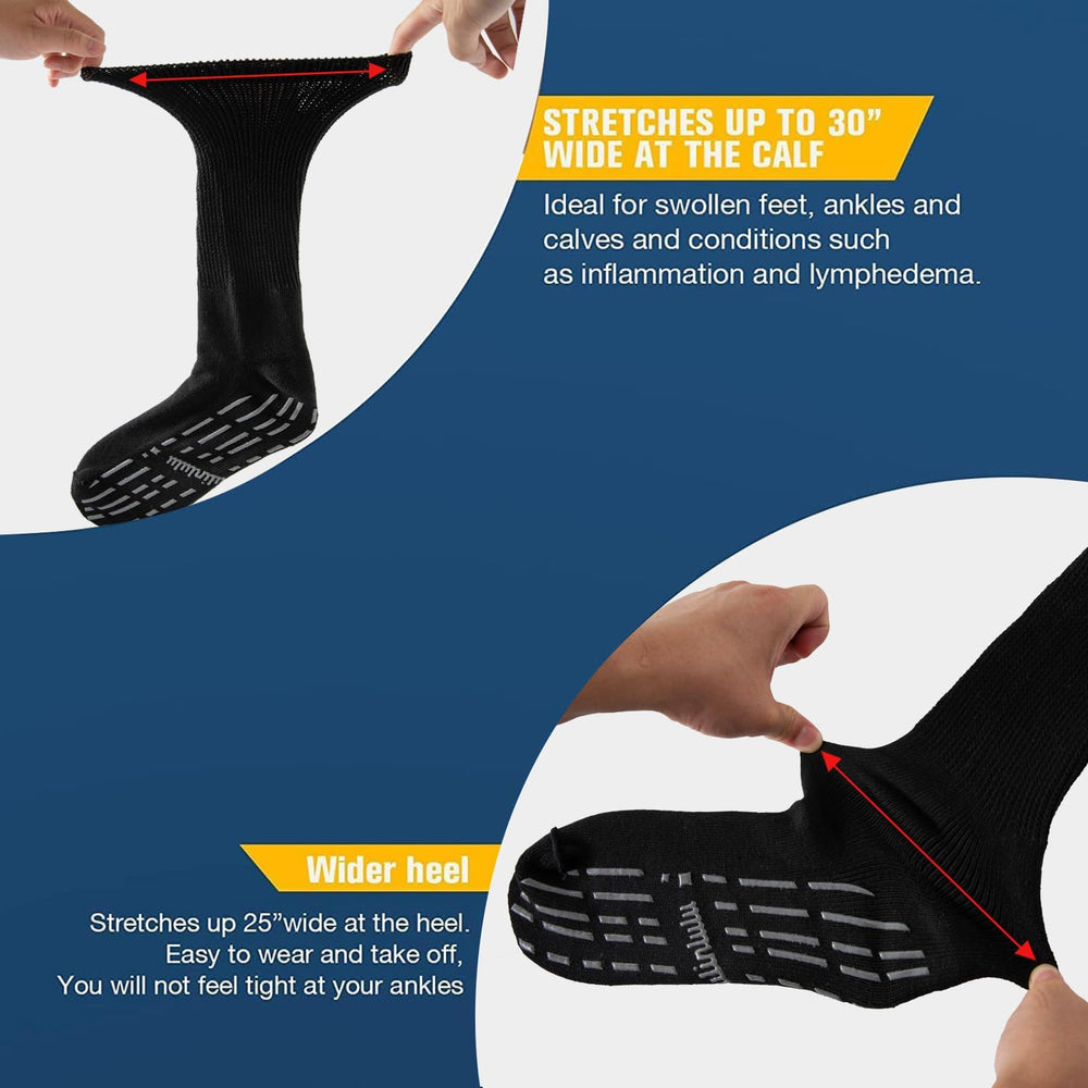 Bulinlulu cast socks featuring inverted toe seam to reduce toe irritation.