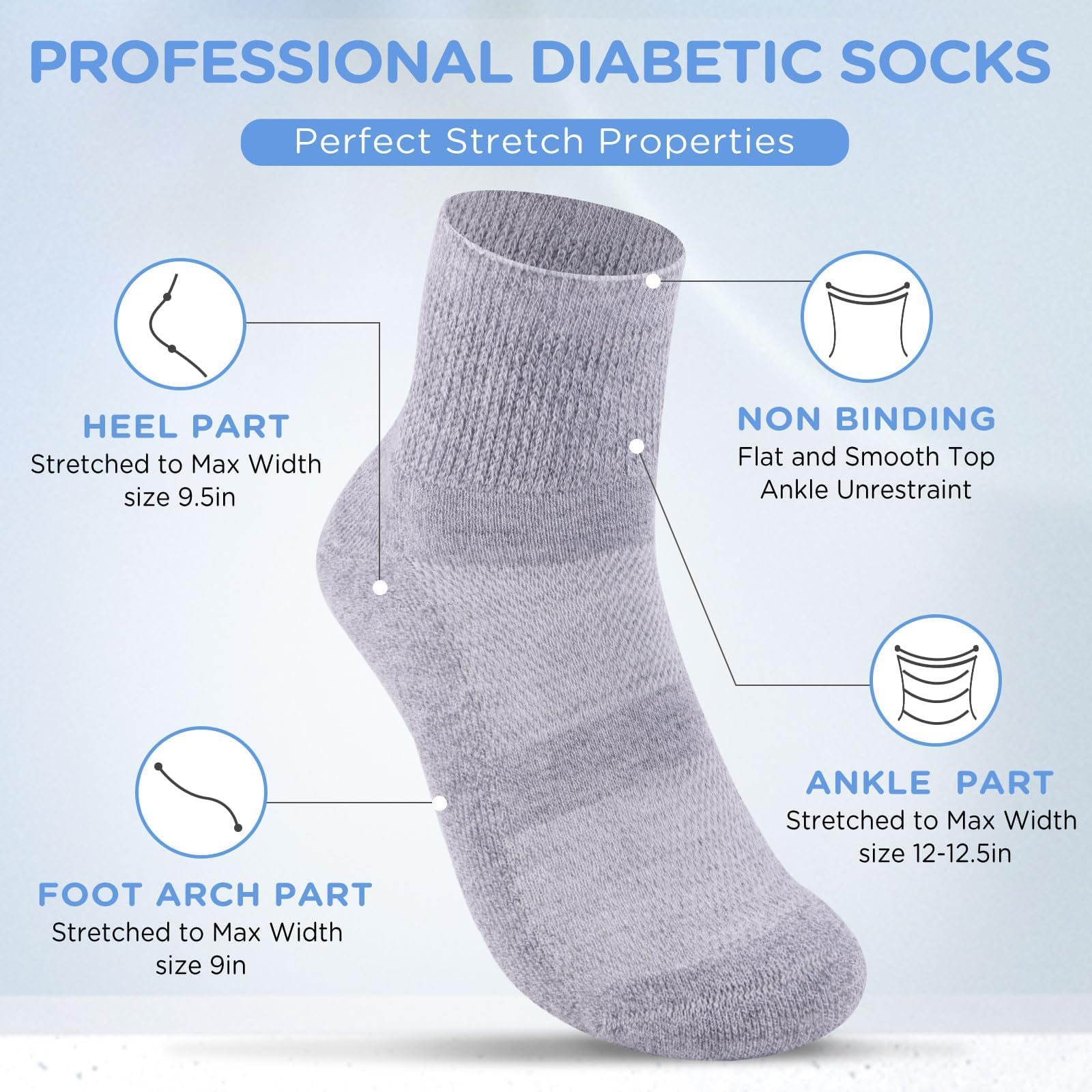 Bulinlulu breathable mesh knit keeps feet dry and comfortable.