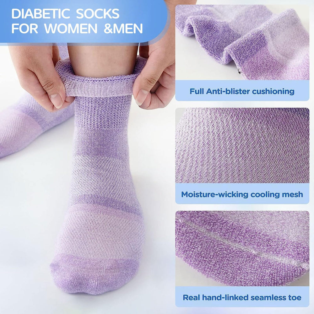 Bulinlulu diabetic socks bright colors for lively everyday options.