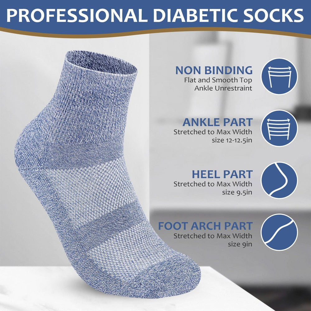 Bulinlulu diabetic socks in bright colors for style and comfort.