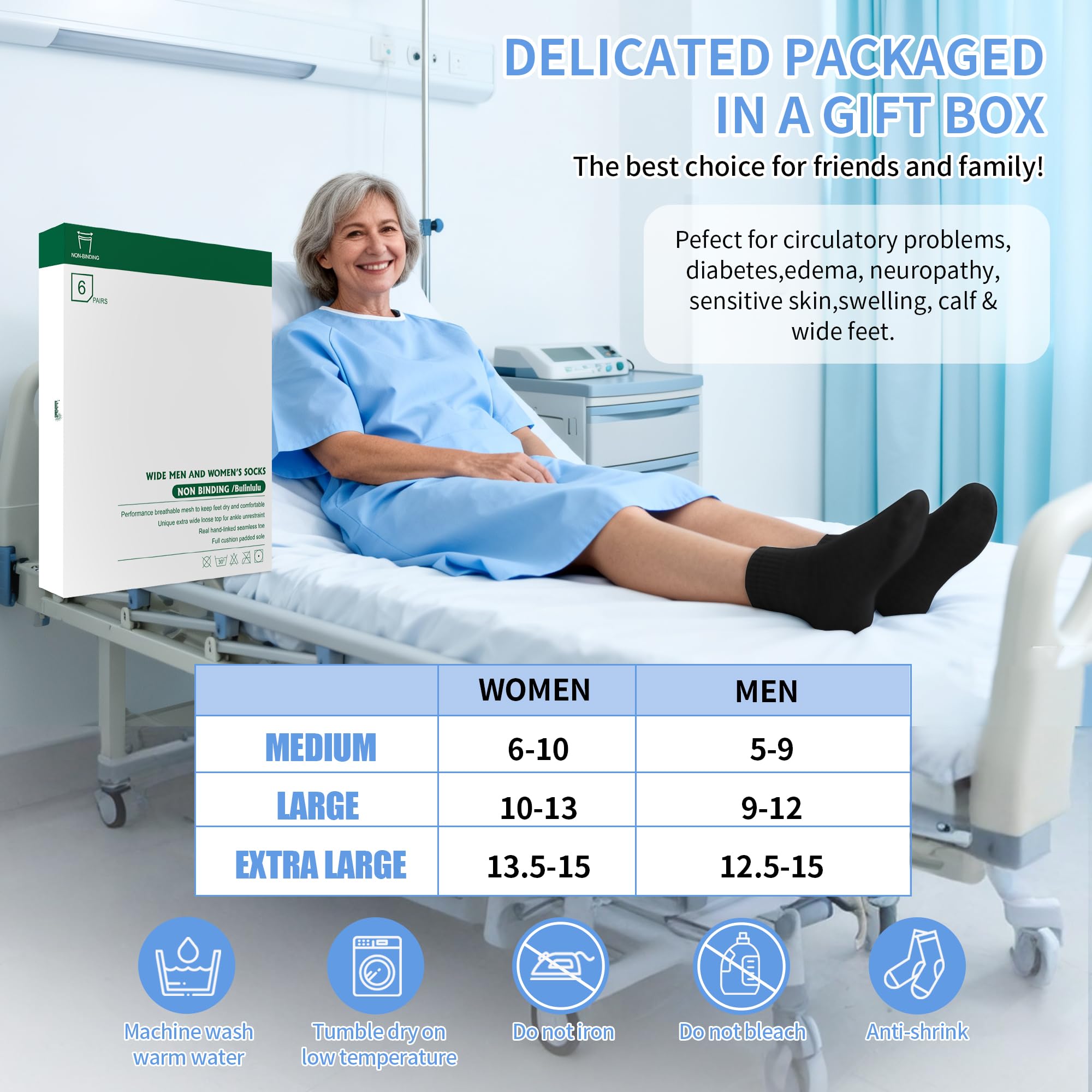 Bulinlulu machine washable care keeps socks looking new longer