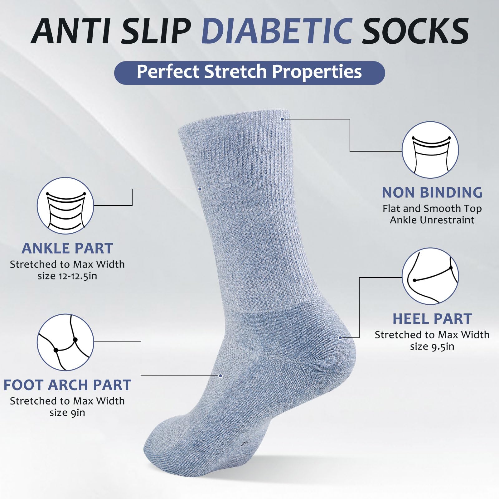 Bulinlulu diabetic socks colorful-design for bright daily wear.