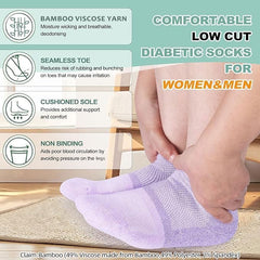 Bulinlulu diabetic socks ergonomic heel for secure grip and comfort.