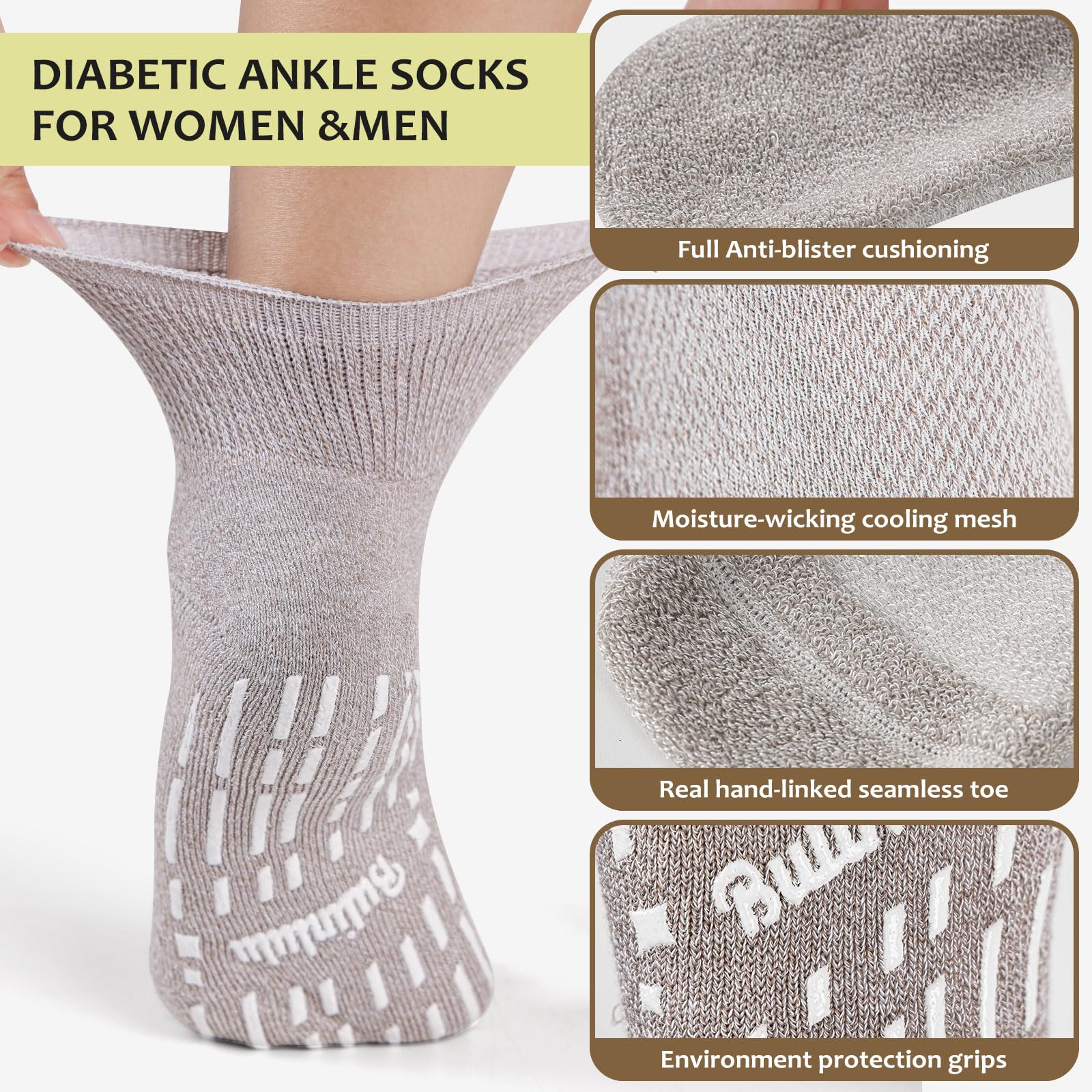 Bulinlulu two-size range ensures a relaxed fit for many feet.