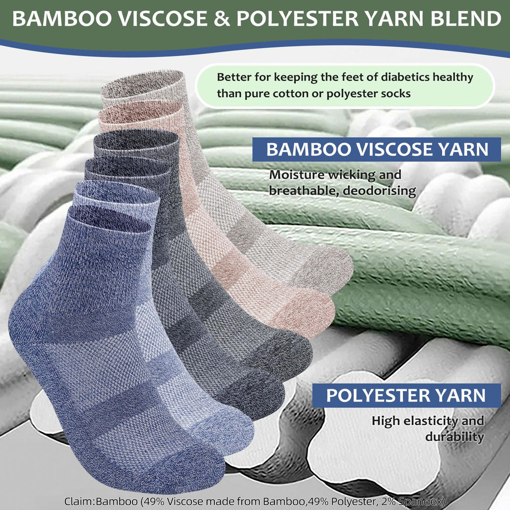 Bulinlulu moisture-wicking fabric keeps feet dry during daily activities.