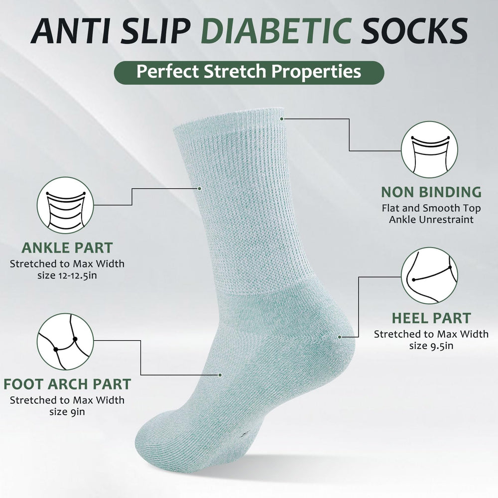 Bulinlulu moisture-wicking viscose blend keeps feet dry and comfortable.