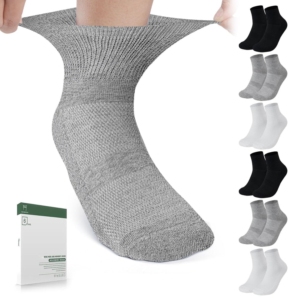 Bulinlulu diabetic socks non-binding ankle offering relaxed daily wear.